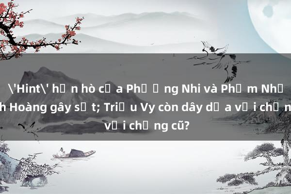 'Hint' hẹn hò của Phương Nhi và Phạm Nhật Minh Hoàng gây sốt; Triệu Vy còn dây dưa với chồng cũ?