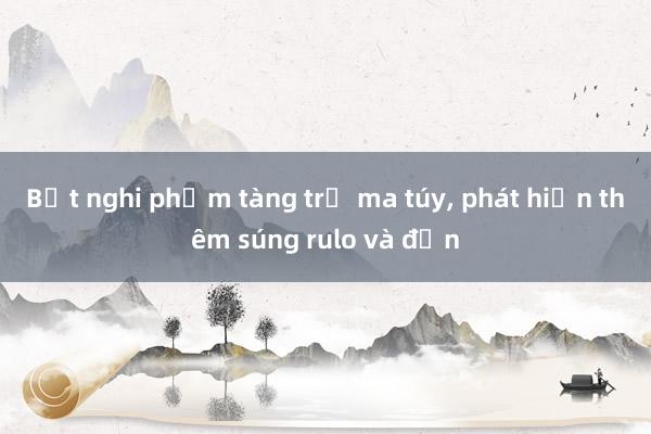 Bắt nghi phạm tàng trữ ma túy， phát hiện thêm súng rulo và đạn