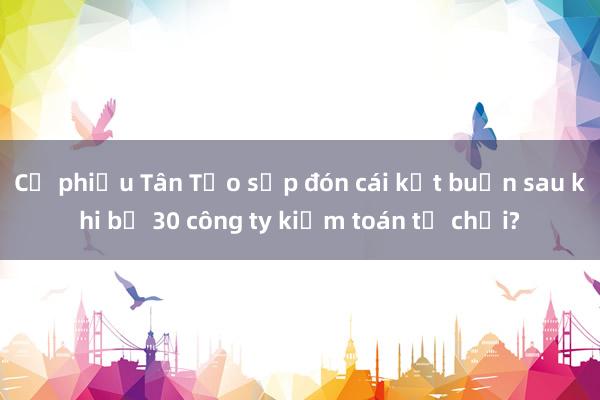 Cổ phiếu Tân Tạo sắp đón cái kết buồn sau khi bị 30 công ty kiểm toán từ chối?