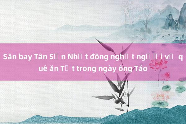 Sân bay Tân Sơn Nhất đông nghịt người về quê ăn Tết trong ngày ông Táo